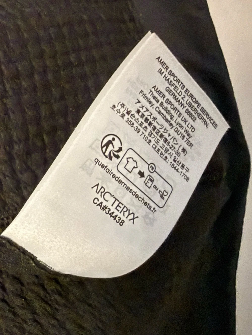 Arc'teryx Rethel Jacket Black Full Zip Performance Jacket Men's Medium Hiking